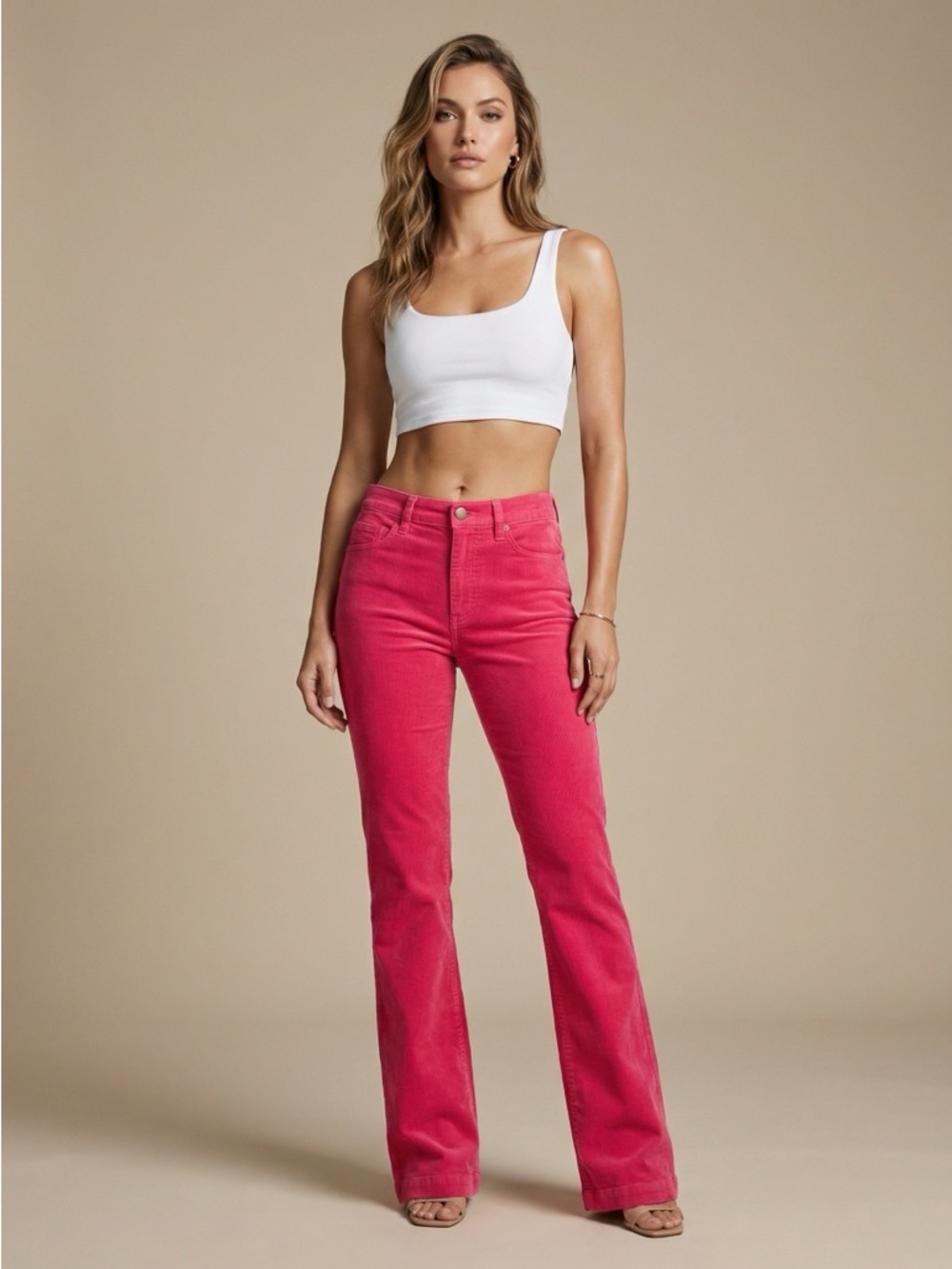 J. Crew High-Rise Straight-Leg Jeans in Fuchsia